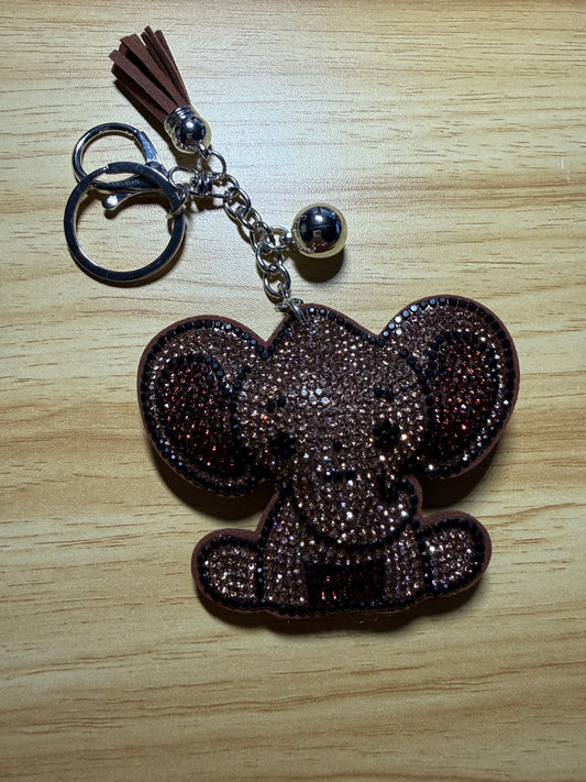 Keychains - Soft - Elephant - Brown