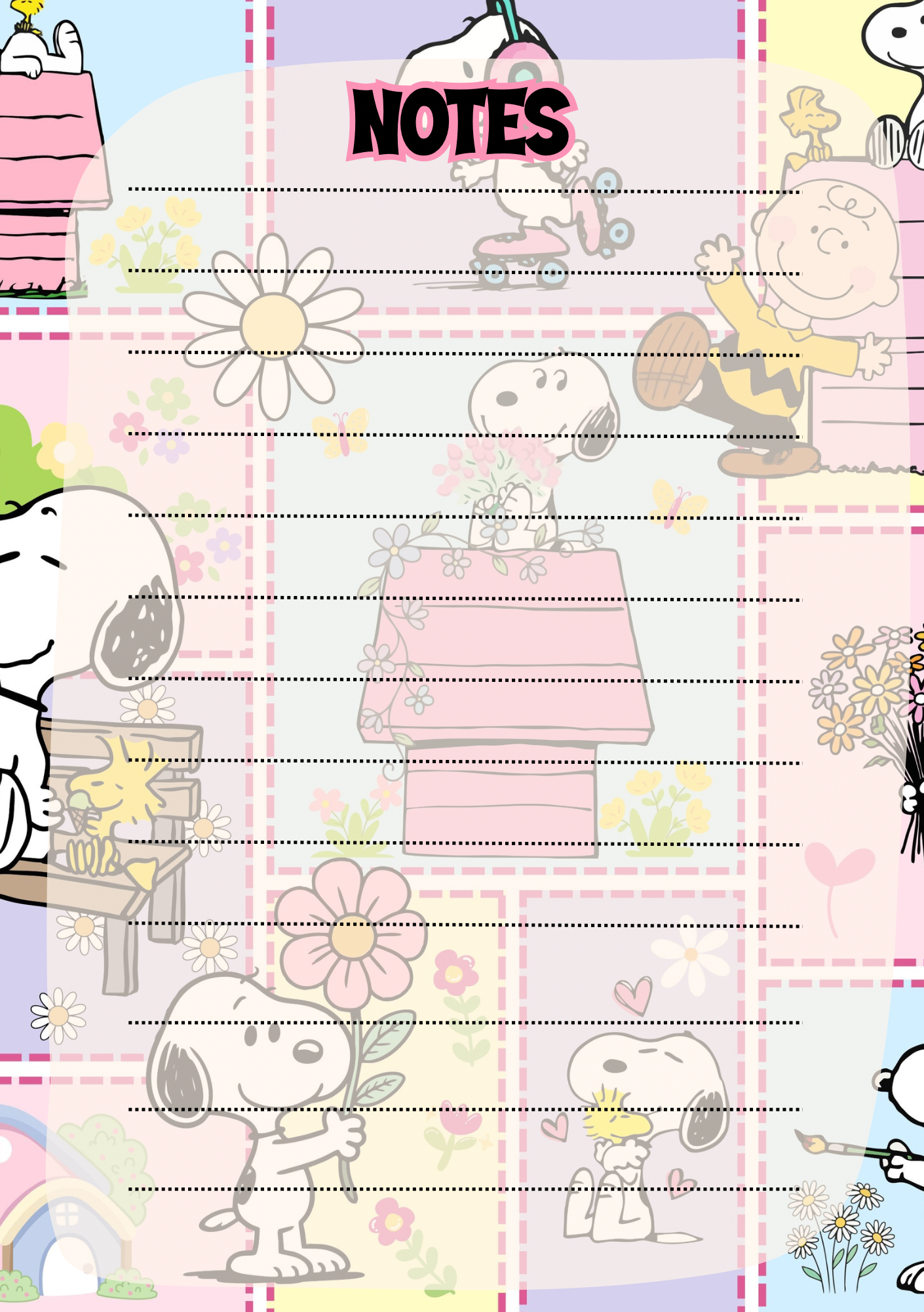 Notepad - Peanuts Dog