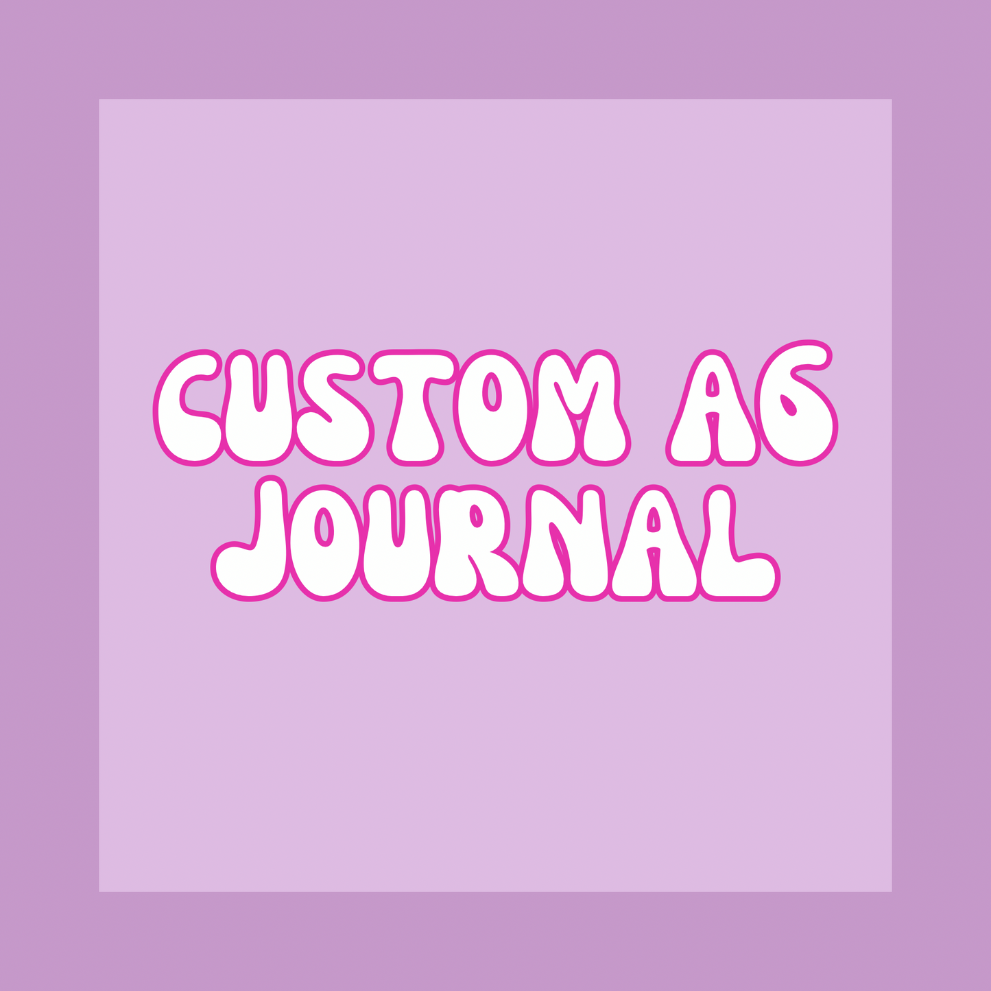 A6 Custom Sublimation Journal