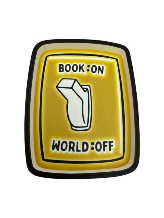 3D - Bookish Book On World Off Trinket Tray