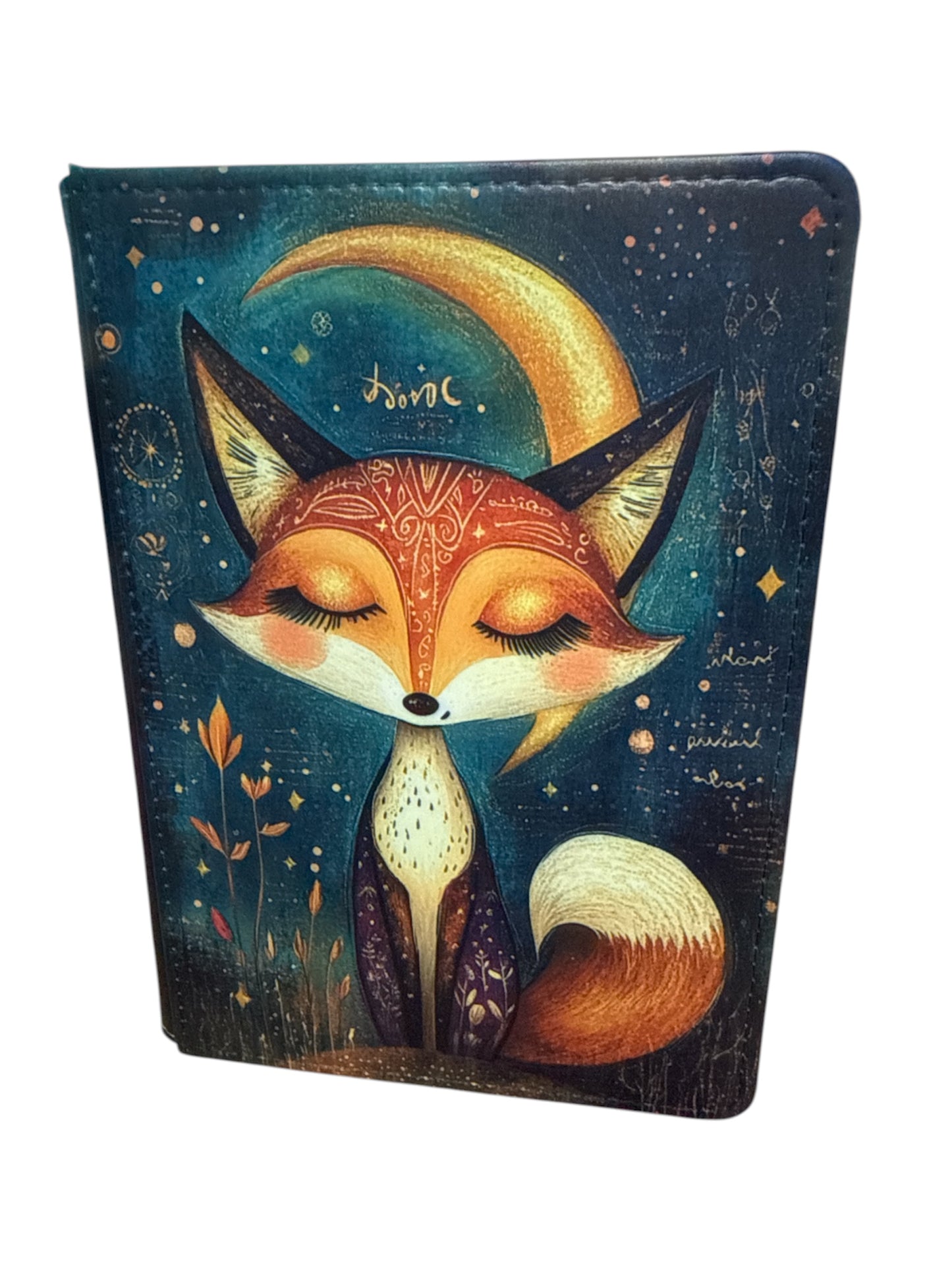 A6 Night Fox Sublimation Journal  - Refillable & Bookmarked