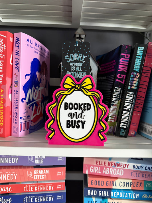 3D - Booked and Busy Bookmark Holder