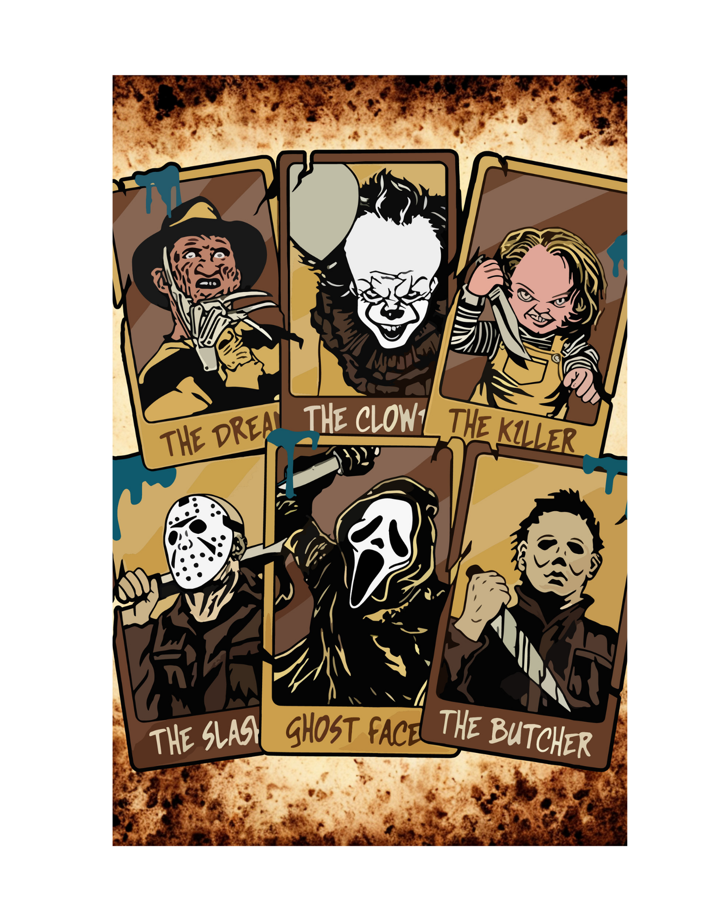 A5 Horror Guys Sublimation Journal - Refillable - Bookmarked