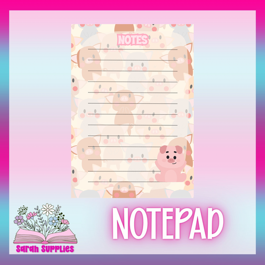 Notepad - Pigs - May