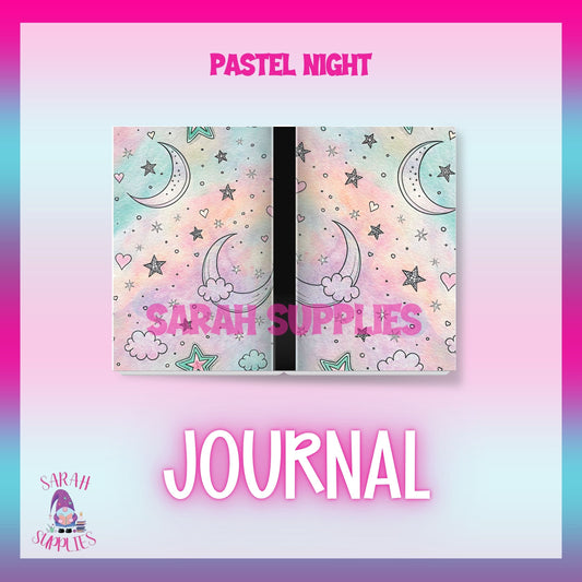 A5 Pastel Night Sublimation Journal - Refillable - Bookmarked