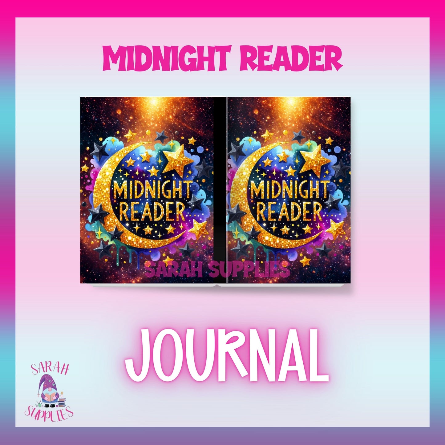 A6 Midnight Reader Sublimation Journal  - Refillable & Bookmarked