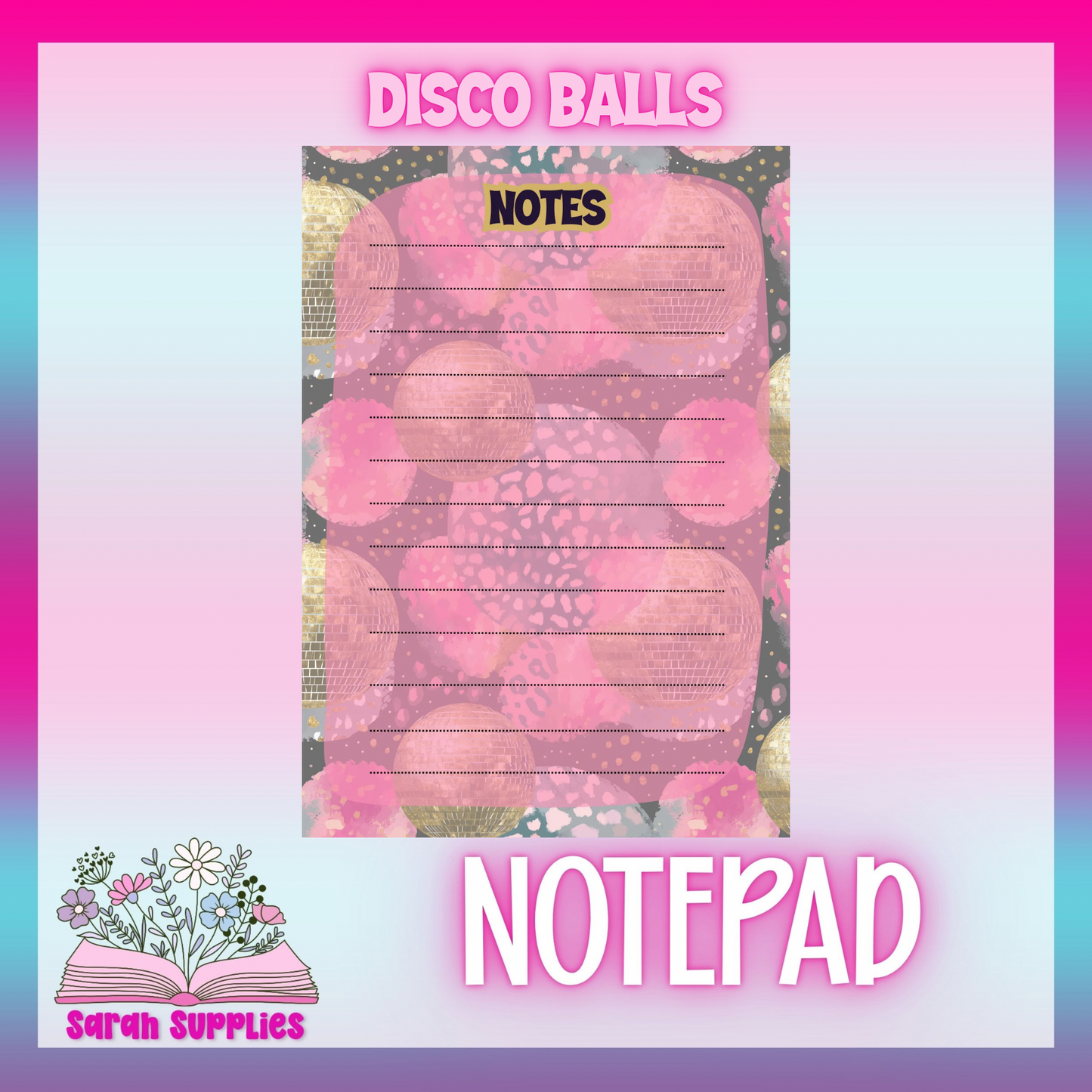 Notepad - Disco Balls