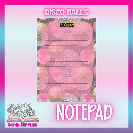 Notepad - Disco Balls
