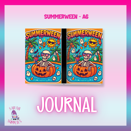 A6 Summerween Sublimation Journal  - Refillable & Bookmarked