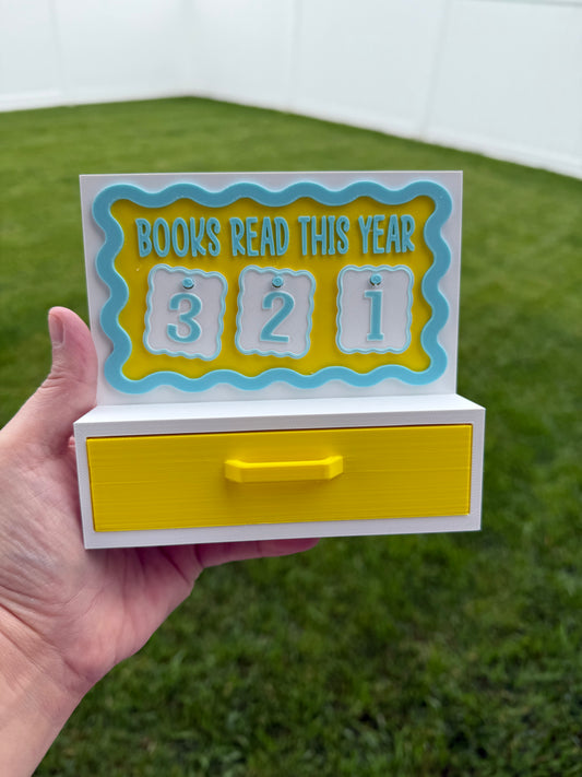 3D - Book Tracker - Pick Your colors