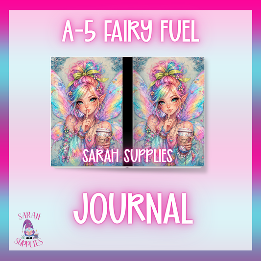 A5 Fairy Fuel Sublimation Journal - Refillable - Bookmarked