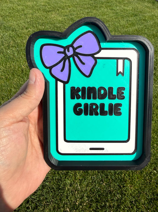3D - Bookish Kindle Girlie - Trinket Tray