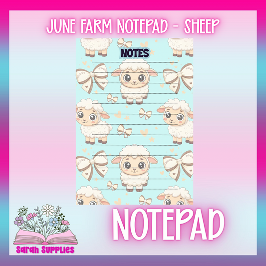 Notepad - June - Sheep