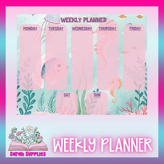 Weekly Planner - Under The Sea