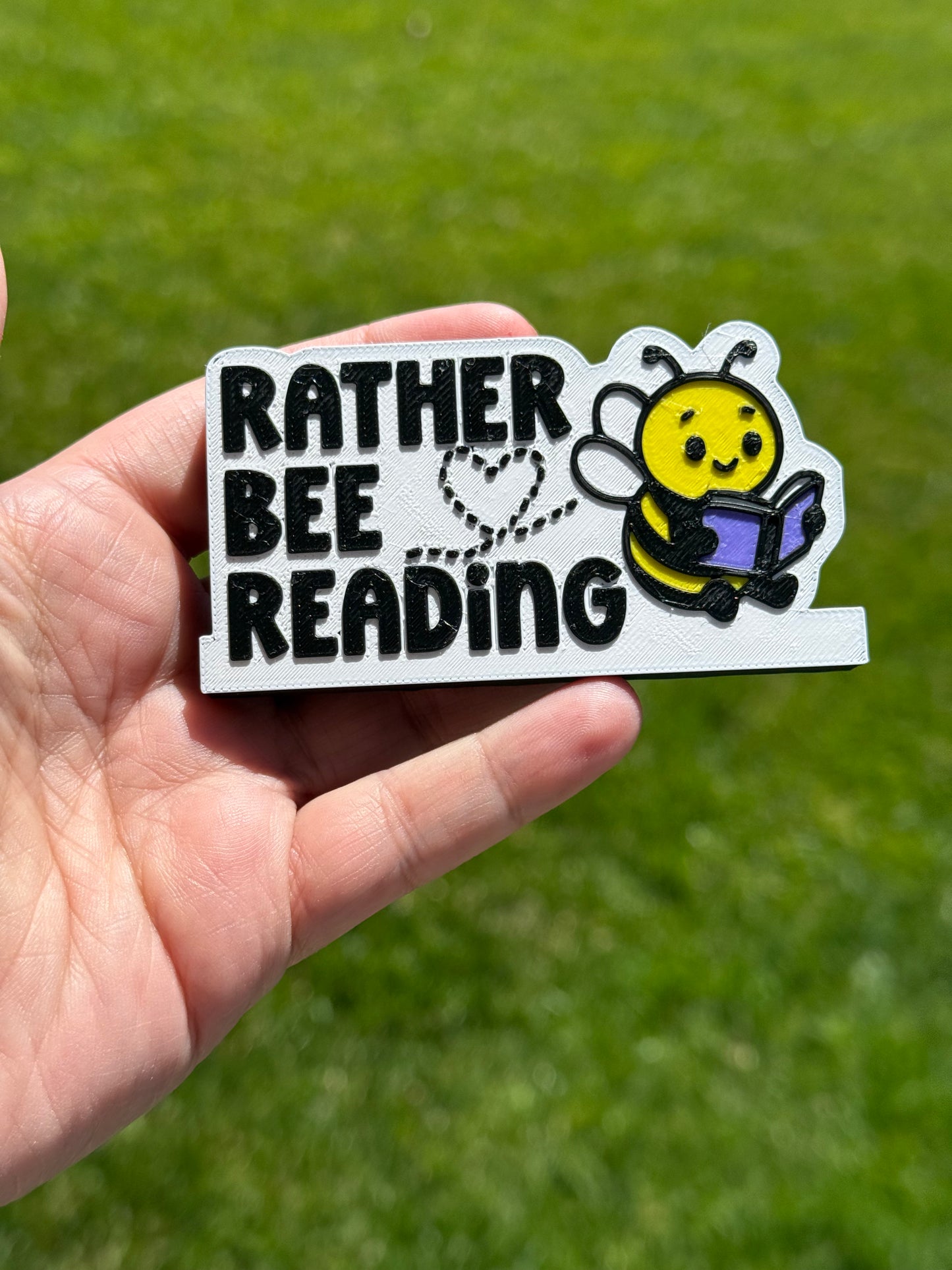 3D - Bookshelf Decor - Rather Bee Reading
