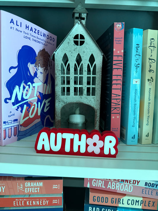 3D - Bookshelf Decor - Author