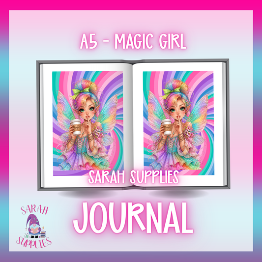 A5 - Magic Fairy Sublimation Journal - Refillable - Bookmarked