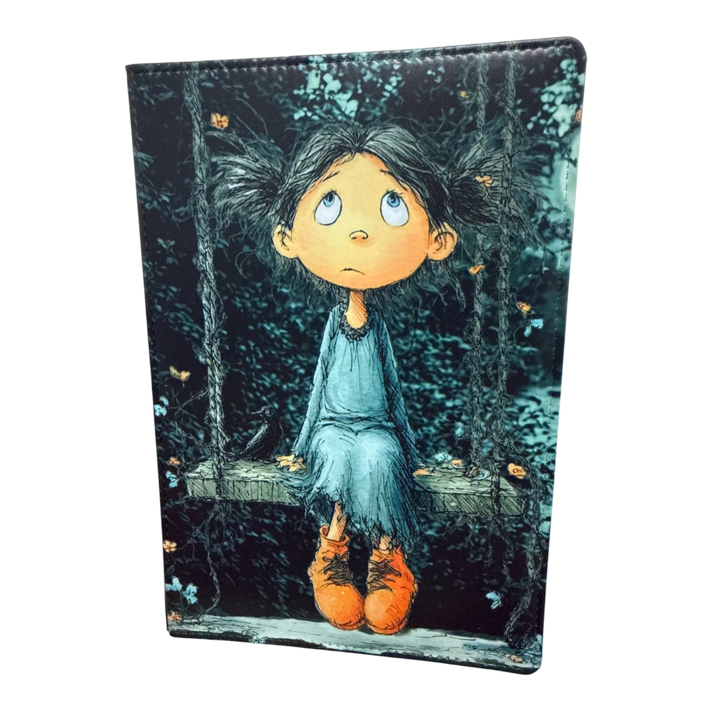 A5 - Girl On Swing Sublimation Journal - Refillable - Bookmarked