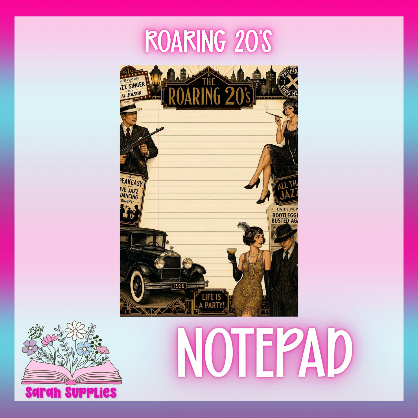 Notepad - Roaring 20s