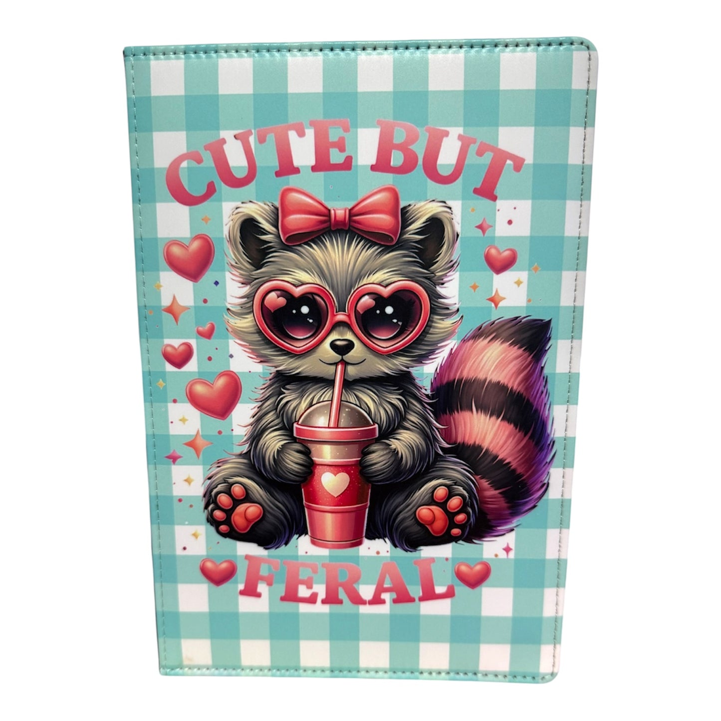 A5 - Cute But Feral Sublimation Journal - Refillable - Bookmarked