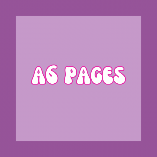 A6 Refillable Journal Insert Pages —  Lined, Dotted & Blank Pages