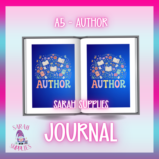 A5 - Author Sublimation Journal - Refillable - Bookmarked