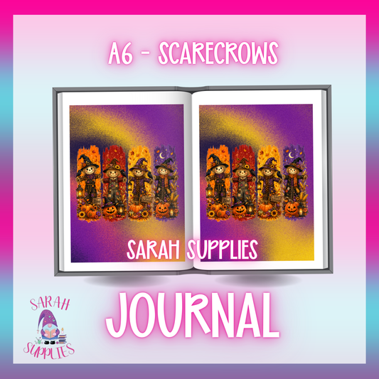 A5 - Scarecrows Sublimation Journal - Refillable - Bookmarked
