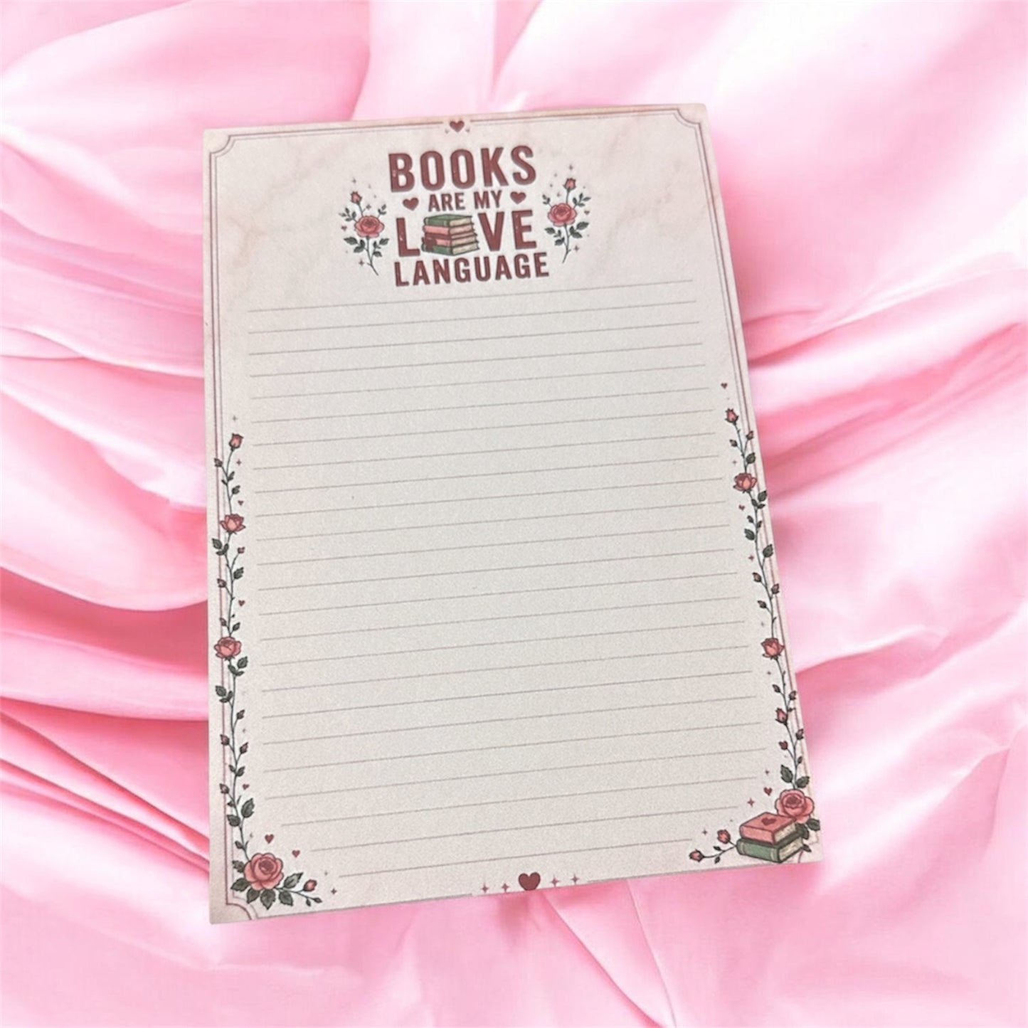 Notepad - Books Are My Love Language