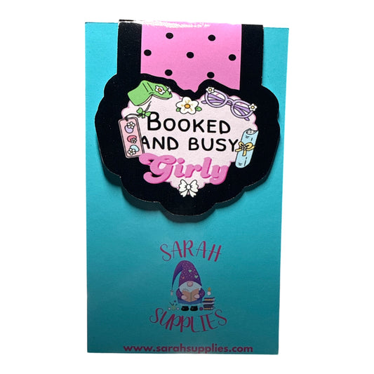 Magnetic Bookmark - Booked And Busy