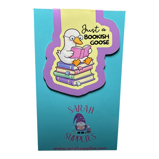 Magnetic Bookmark - Just A Bookish Goose