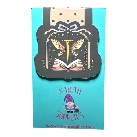 Magnetic Bookmark - Butterfly Sword