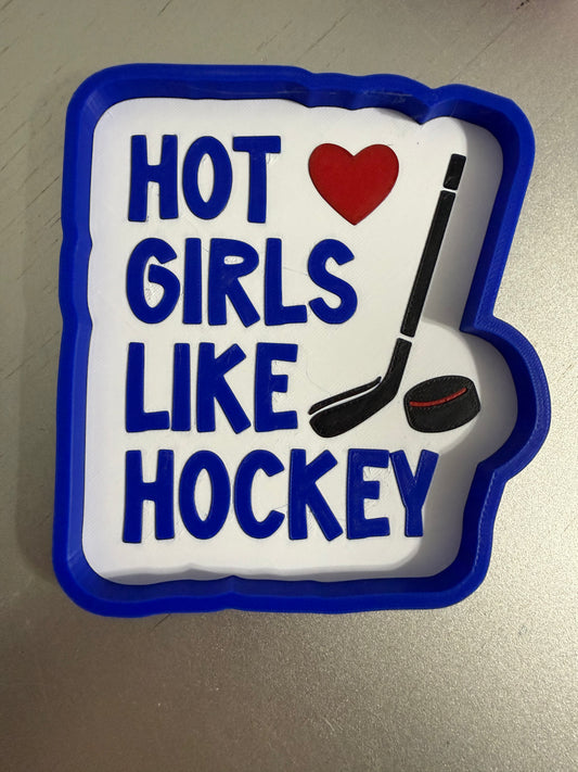 3D - Hot Girls Like Hockey  - Trinket Tray