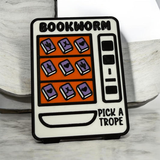 3D - Bookshelf Decor - Bookworm Vending Machine