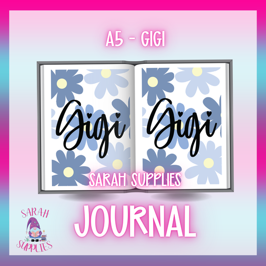 A5 - GiGi Sublimation Journal - Refillable - Bookmarked