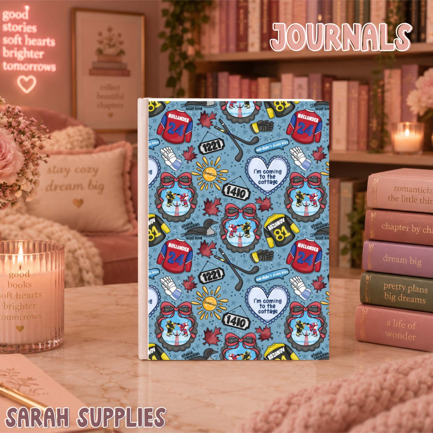 A5 - Heated Rivalry Sublimation Journal - Refillable - Bookmarked