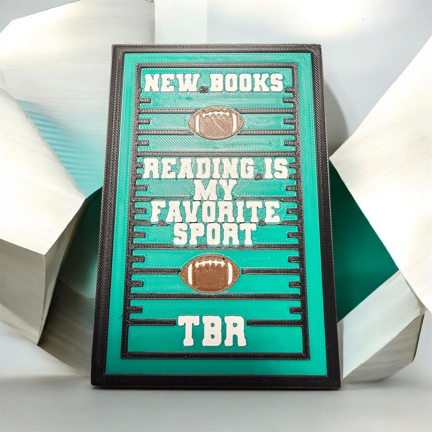 3D - Bookshelf Decor - Reading Is My Fav Sport