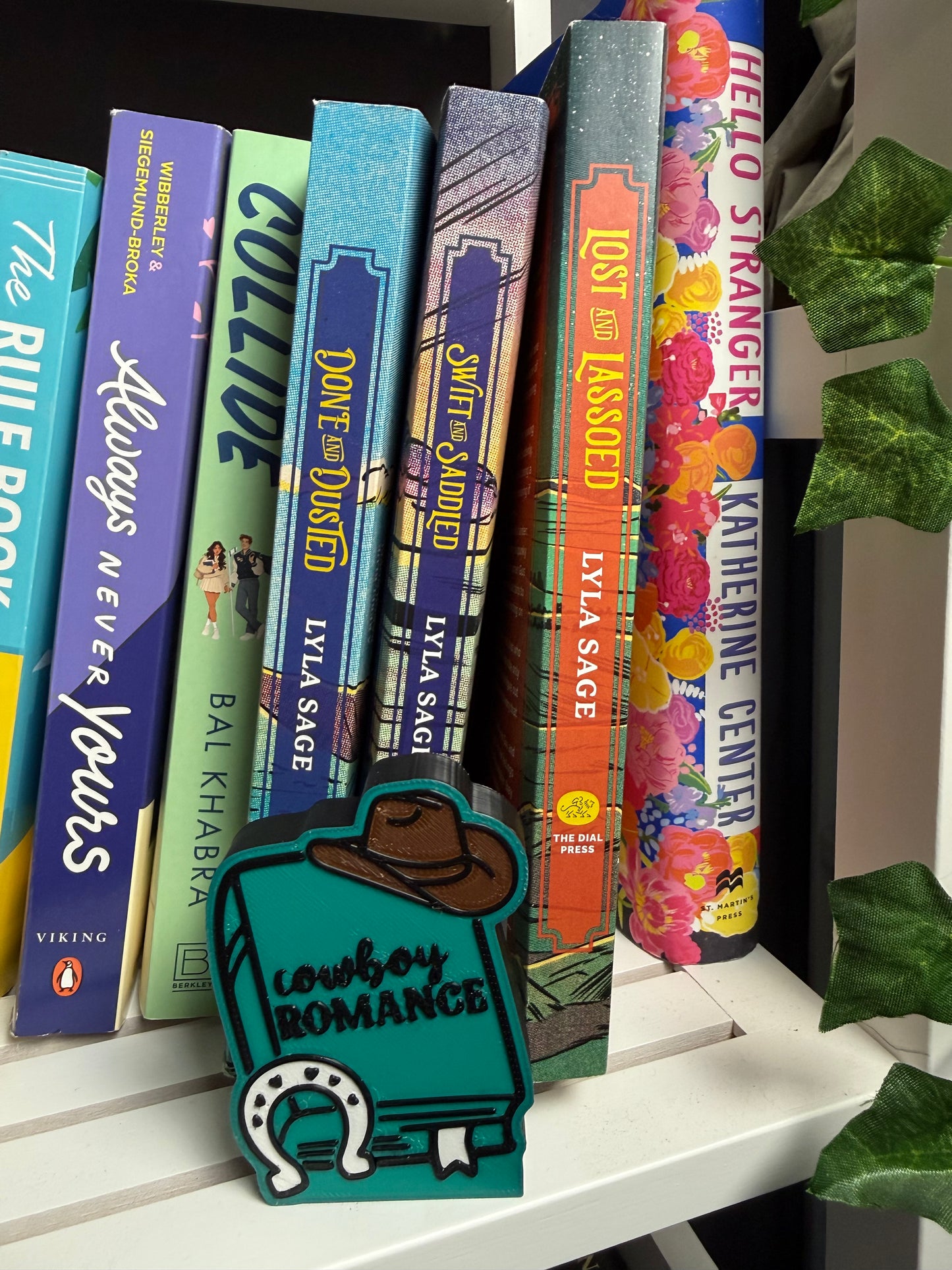 3D - Bookshelf Decor - Cowboy Romance