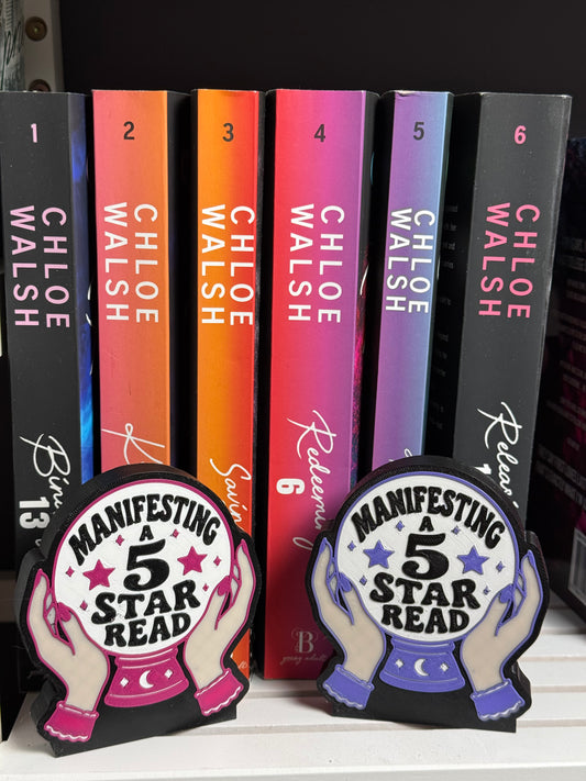 3D - Bookshelf Decor - Manifesting a 5 Star Read