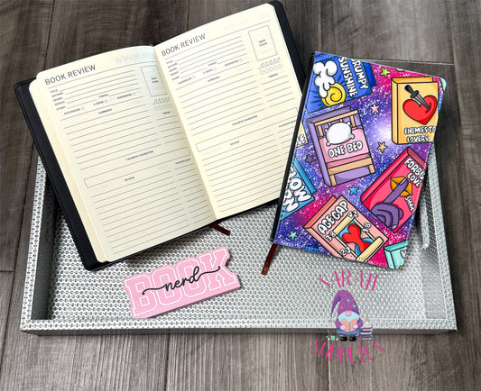 A5 Bookish Tropes Sublimation Journal - Refillable & Bookmarked