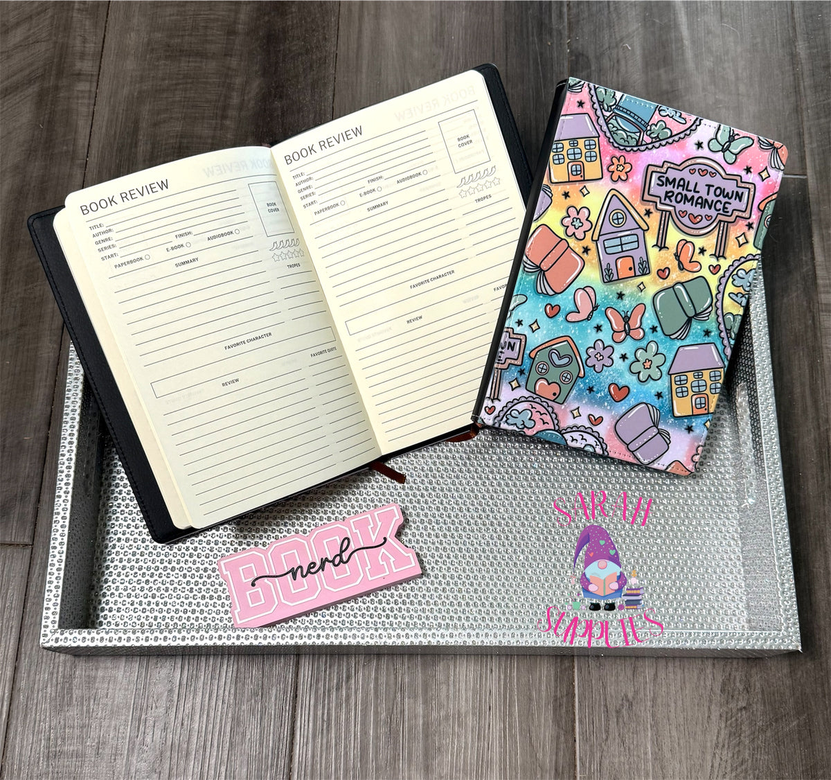 A5 - Small Town Romance Sublimation Journal - Refillable - Bookmarked