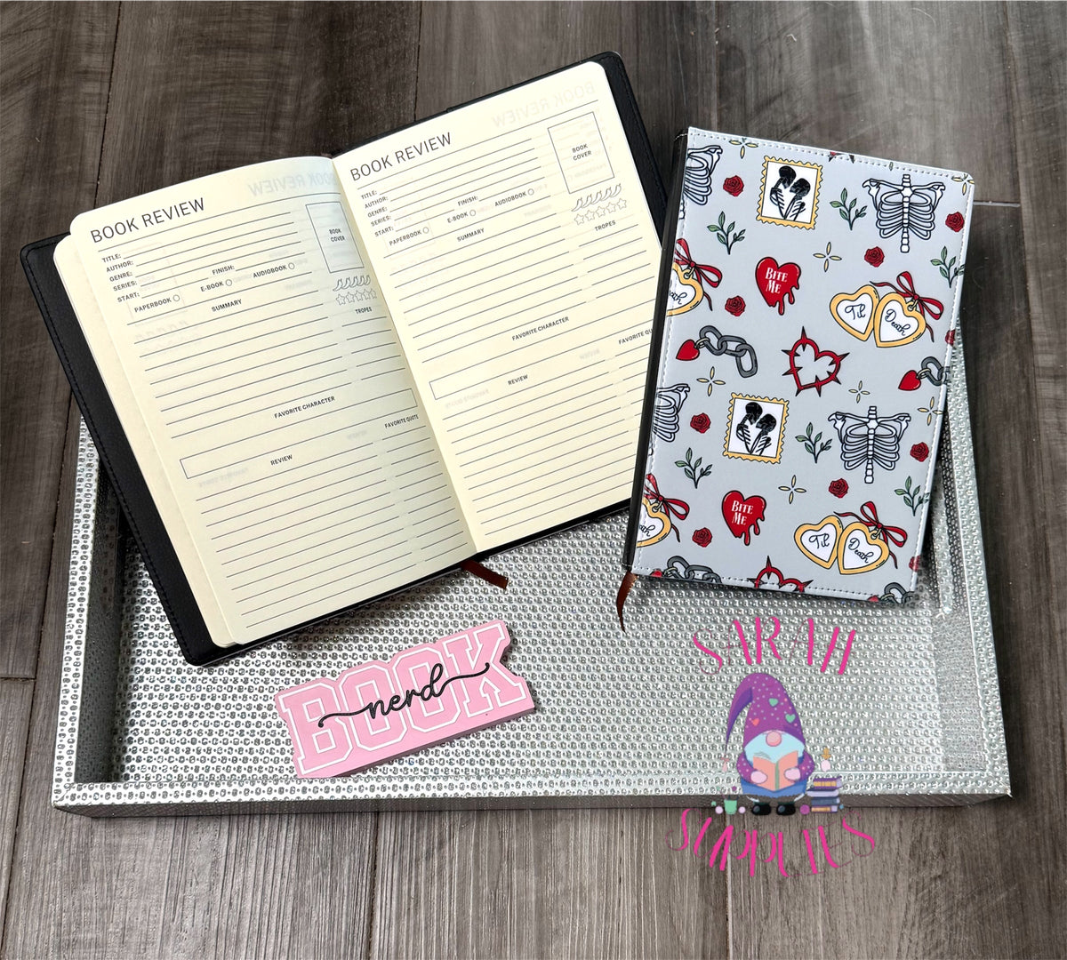 A5 - Dark Romance Sublimation Journal - Refillable - Bookmarked