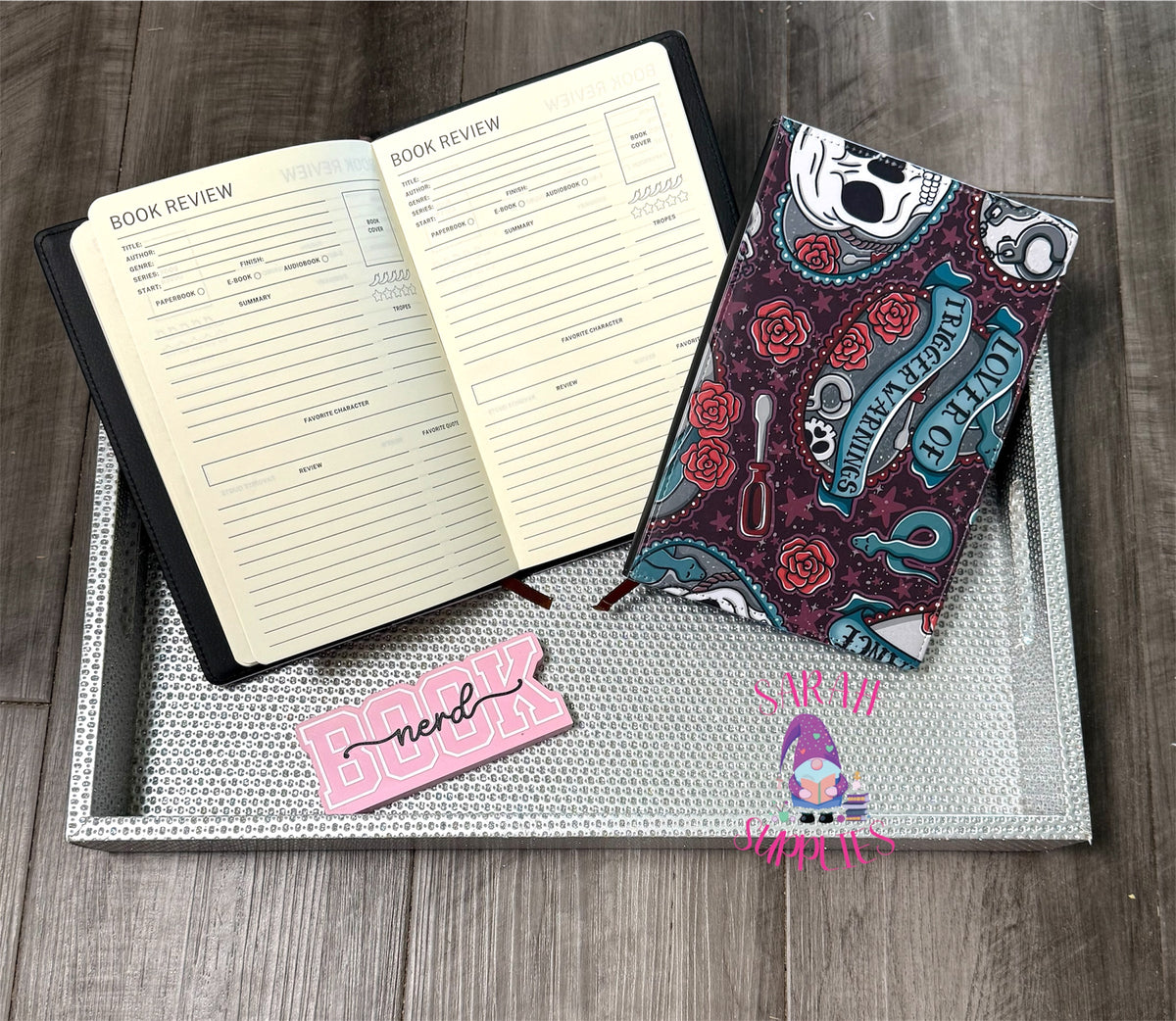A5 - Trigger Warning  Sublimation Journal - Refillable - Bookmarked