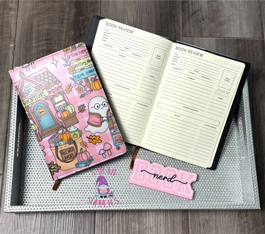 A5 -  Fall Bookstore Sublimation Journal - Refillable - Bookmarked