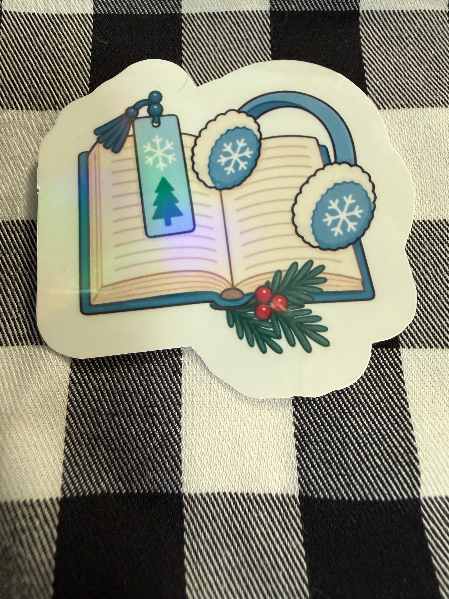 Holographic Stickers - Winter Headphones