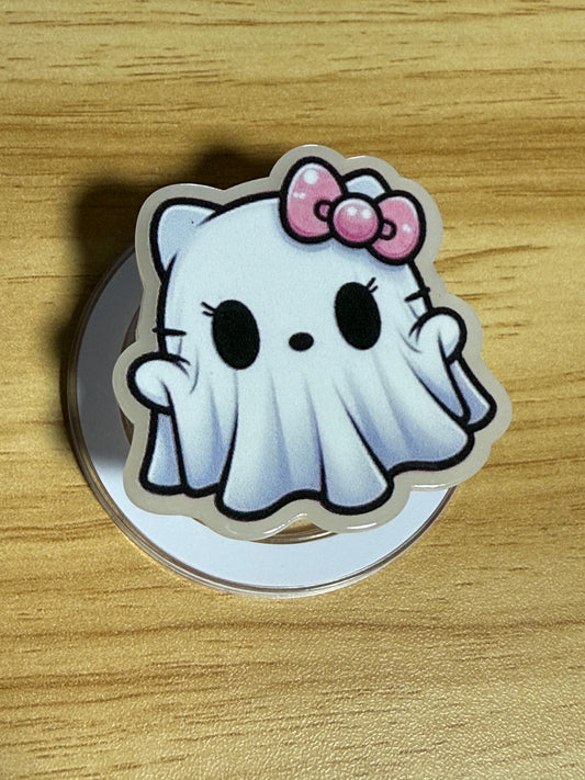 Pop Sockets - Ghost w/ Pink Bow