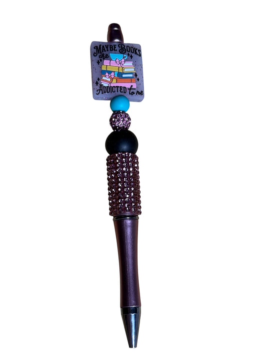 Beaded Pens - Maybe Books Are Addicted To Me