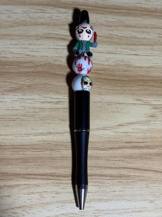 Beaded Pens - Jason Voorhees - Green Jacket