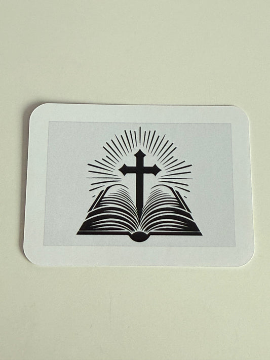 Stickers- Bible w/ Cross
