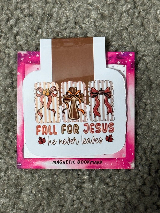 Magnetic Bookmark - Fall For Jesus