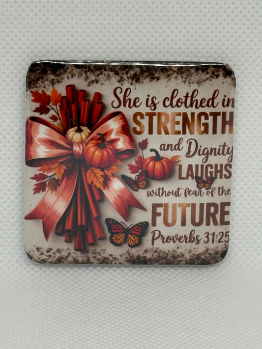 Fridge Magnets - She Is Clothed In Strength